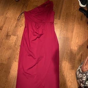 Zalalus dress with key hole opening on shoulder